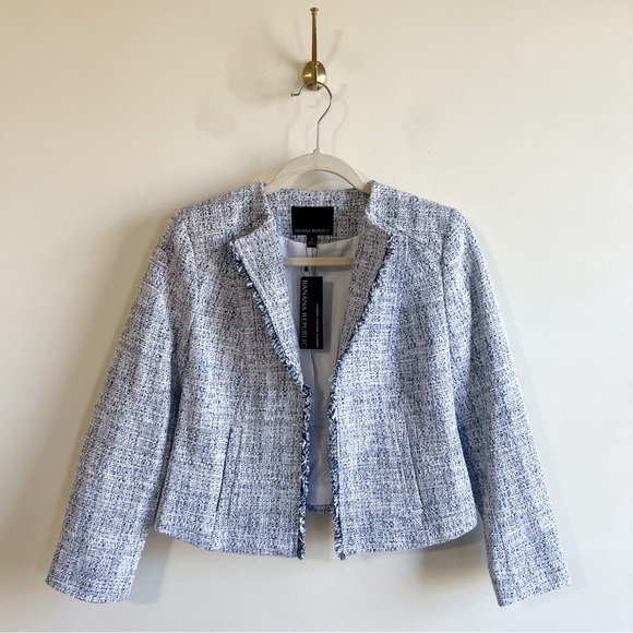 Banana Republic Jackets & Blazers - NWT Banana Republic Fringe Italian Flannel Blazer